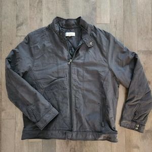 CALVIN KLEIN Men's Classic Zip-Front Members Only \ Bomber Jacket XL Iron Grey